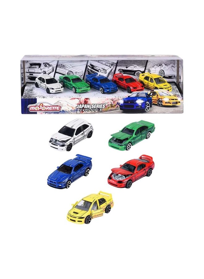 Majorette Majorette Japan Series Die-cast Car Gift Pack (5 Pieces) 