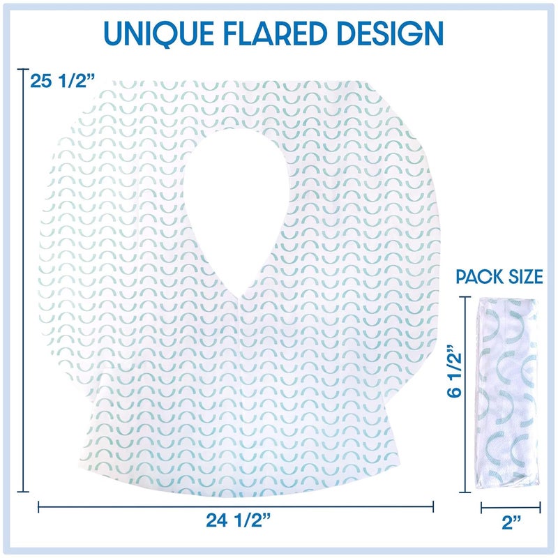 Handy Basix XL Full Coverage Disposable Toilet Seat Covers for Kids, Adults & Potty Training, Waterproof, 20 Pcs - Single Wrapped (Curves) - Image 2