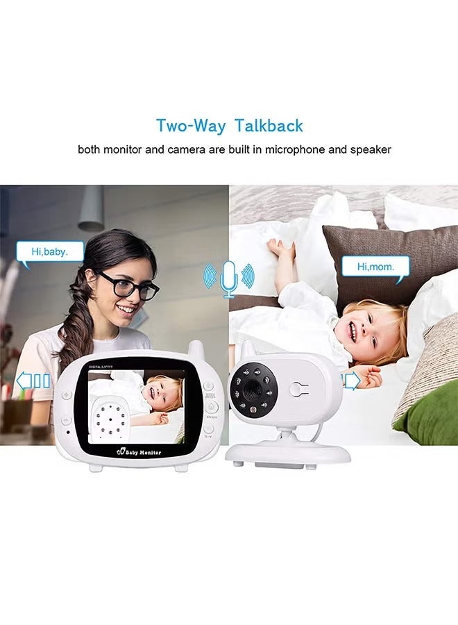 أوريتي فيديو رصد الطفل كاميرا أمن الطفل مع 3.5 بوصة tft lcd - Image 2