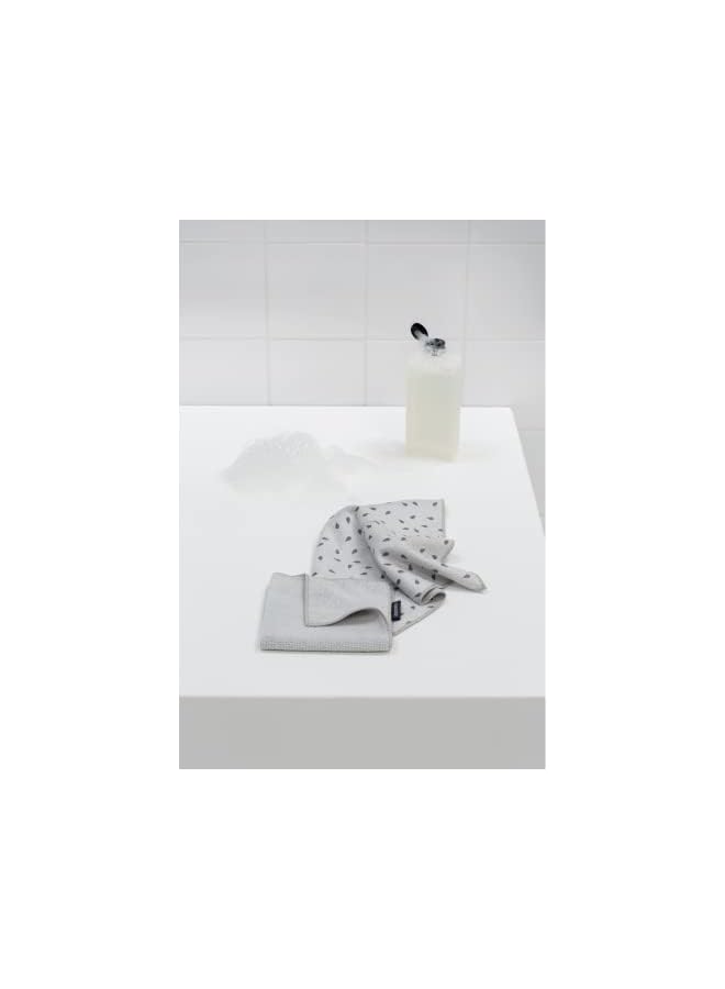 brabantia Brabantia 117688 Microfibre Cleaning Cloths (x 2), Machine Washable, Light Grey - Image 5