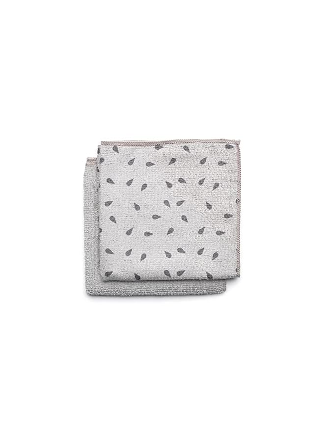 brabantia Brabantia 117688 Microfibre Cleaning Cloths (x 2), Machine Washable, Light Grey - Image 4