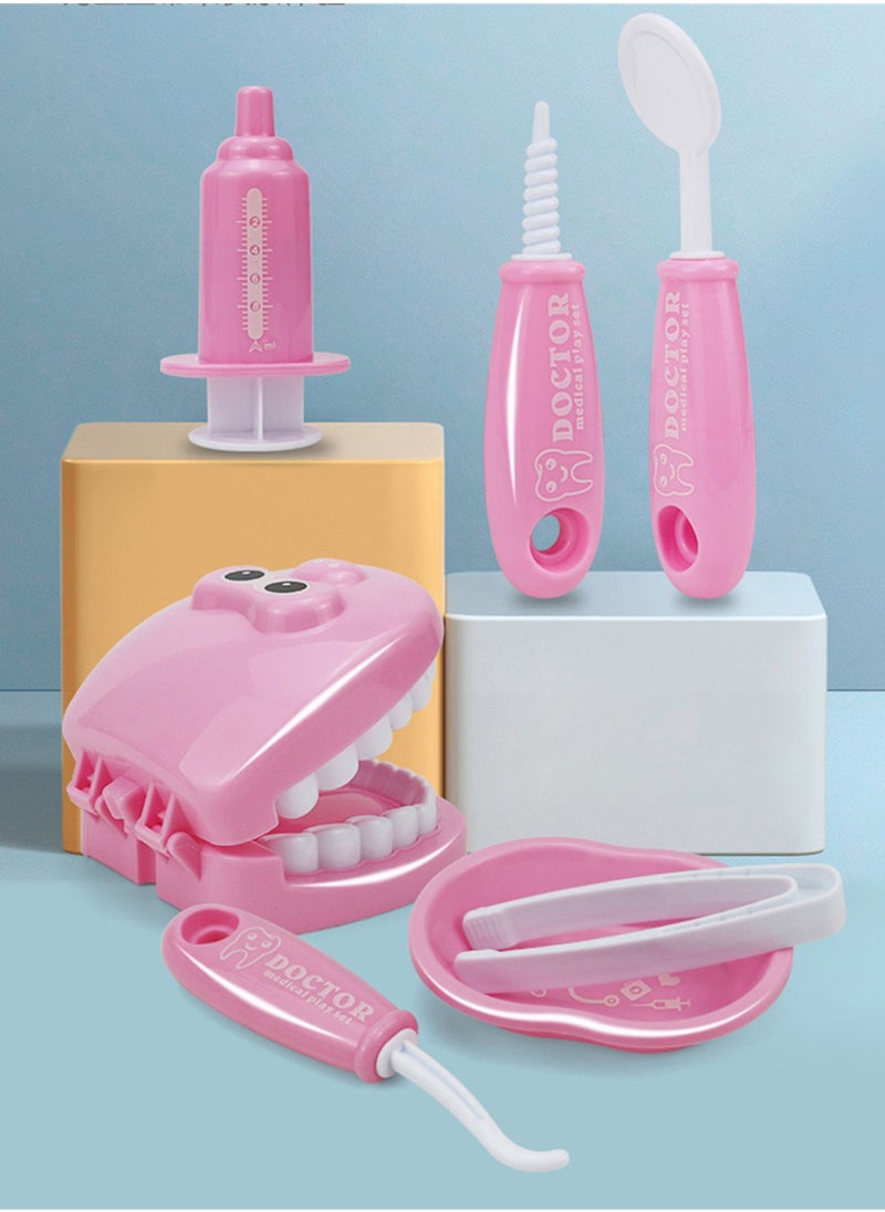 MEBEGIN 9PCS Brushing Toys Set with Oral Mirror, Toothpaste, Toothbrush and Other Accessaries, Dentist Kit for Kids Hygienic Habbit Cultivation, Doctor-themed Play House Toys, Medical Role Play Toy, Fun Dentist Game for Kids, Preschool Education Toy  - Image 2
