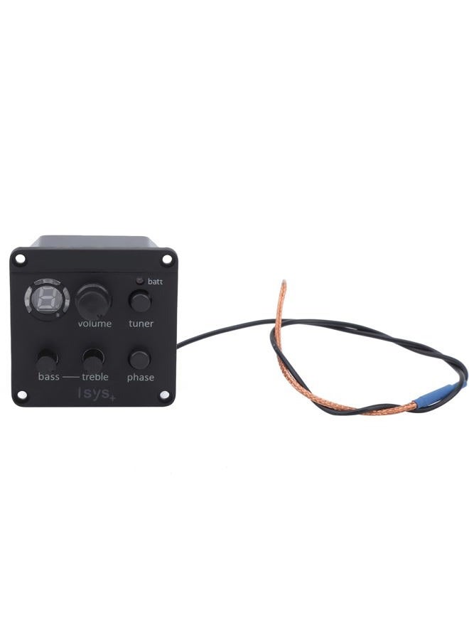 Dilwe Acoustic Guitar Pickup, Guitar Pickup Onboard Preamp Equalizer with User Manual EQ Glued to Sound Hole - Image 2
