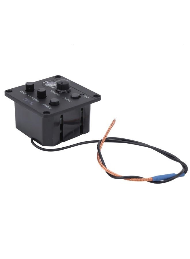 Dilwe Acoustic Guitar Pickup, Guitar Pickup Onboard Preamp Equalizer with User Manual EQ Glued to Sound Hole - Image 1