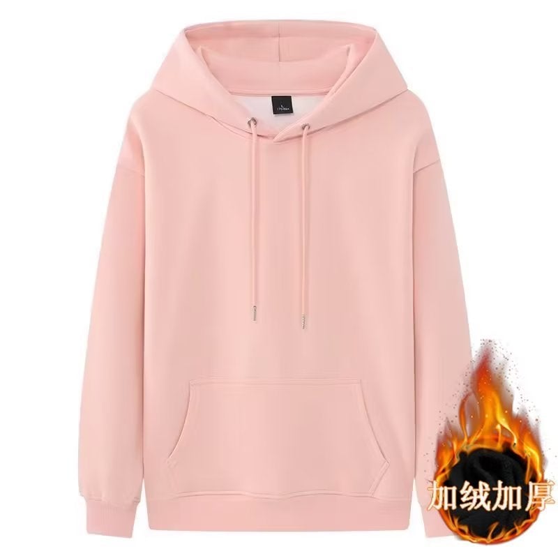 Sweater mens hooded spring and autumn ins Hong Kong style loose fashion brand Orange fashion all-matching coat 2024 new style Pink