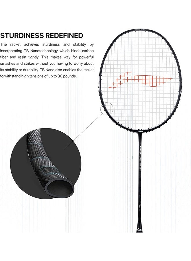 Wind Lite Stealth Badminton Racket - Black/Charcoal/Bluish Blue (Strung) - pzsku/Z111081E7B6FD9D6D2363Z/45/_/1695966513/b707ef6c-63f2-436c-bc8b-0b609e2cafb1