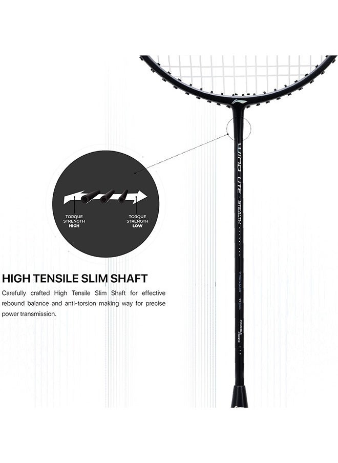 Wind Lite Stealth Badminton Racket - Black/Charcoal/Bluish Blue (Strung) - pzsku/Z111081E7B6FD9D6D2363Z/45/_/1695966515/4369f70e-4d91-40cd-9a73-cf40ef909322