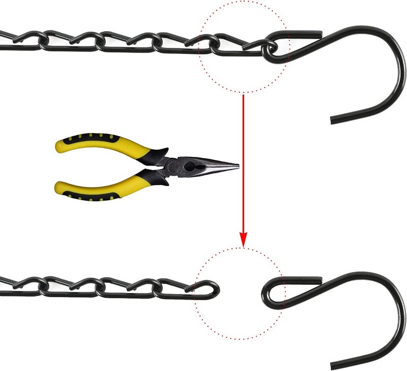 Tim Tim Agro 8 Pack 19.7 Inch Hanging Chain for Hanging Bird Feeders, Planters, Baskets, Billboards, Lanterns, Ornaments, Black - Image 3