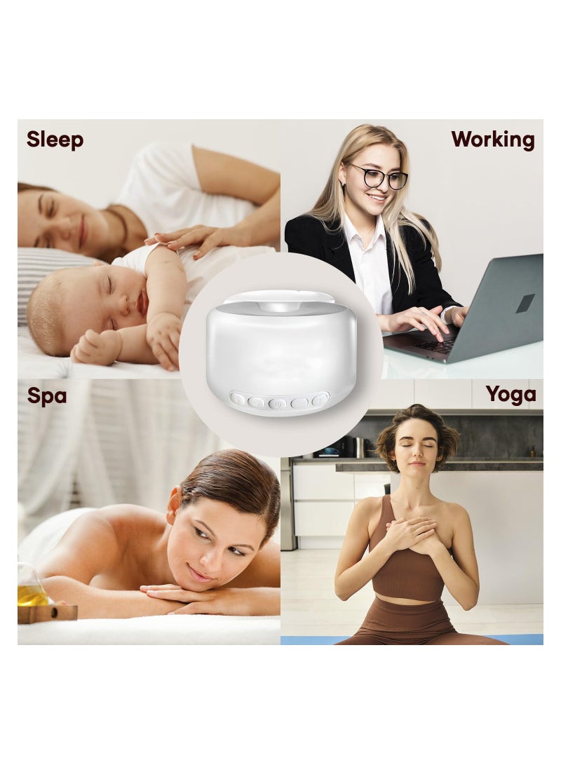 KASTWAVE White Noise Machine, Sound Machine for Sleeping Adults Kids 30 Non-looping Natural Soothing Sounds, Portable Baby Sound Machine, 3 Timer Memory Function, 30 Level Volume Light White Noise - Image 4