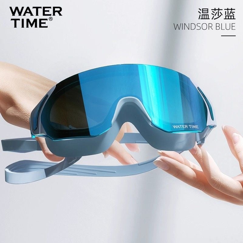 WaterTime Prescription Swim Goggles - HD Anti-Fog Waterproof Large Frame Unisex Customizable - Image 1