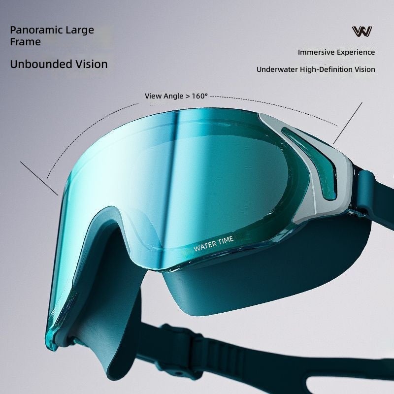 WaterTime Prescription Swim Goggles - HD Anti-Fog Waterproof Large Frame Unisex Customizable - Image 4
