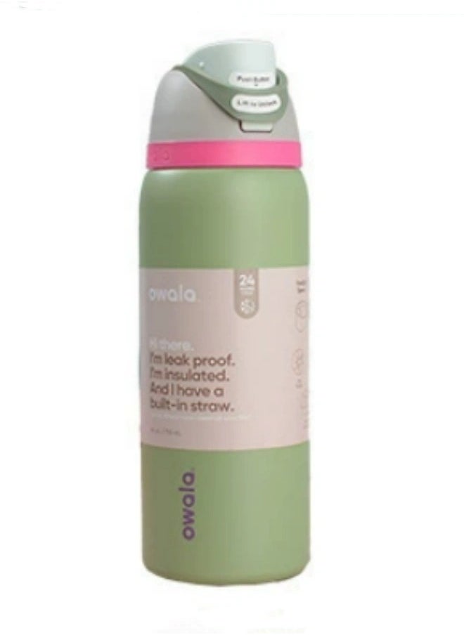 Owala - Insulated Stainless Steel Water Bottle With Straw For Sports Travel And School BPA Free Sports Water Bottle(32OZ) - Image 1