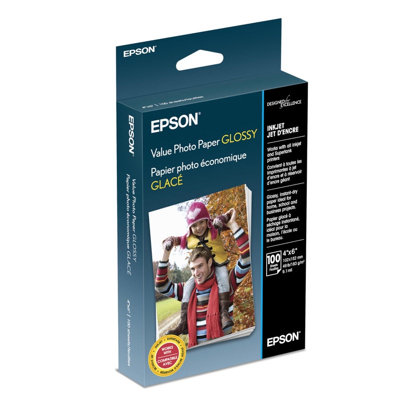 Epson Value Photo Paper Glossy, 4"x6", 100 Sheets (S400034) - Image 2