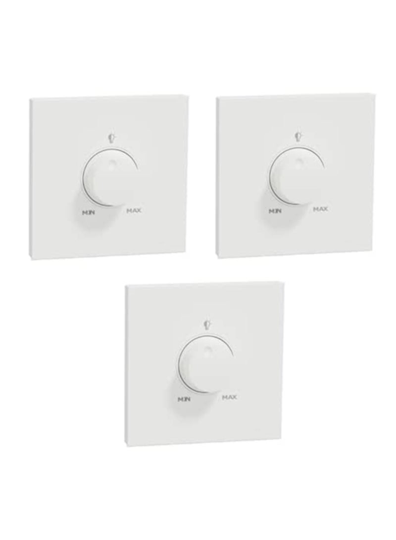 Schneider Electric Universal dimmer with switch, AvatarOn C, White - Pack of 3