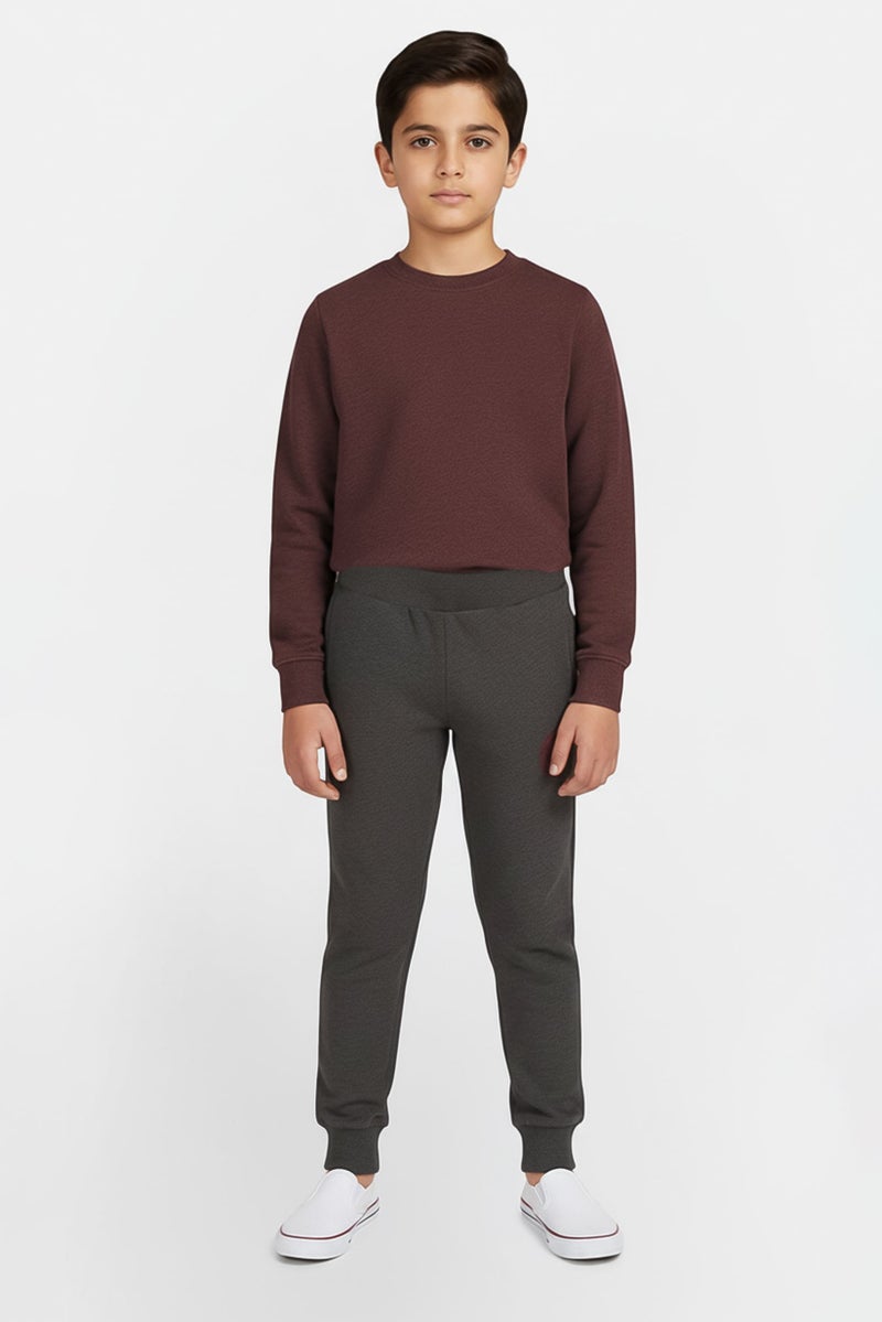 PUMA Toddlers Boy Sportswear Fit Brand Logo Outdoor Sweatpants, Charcoal - Image 1