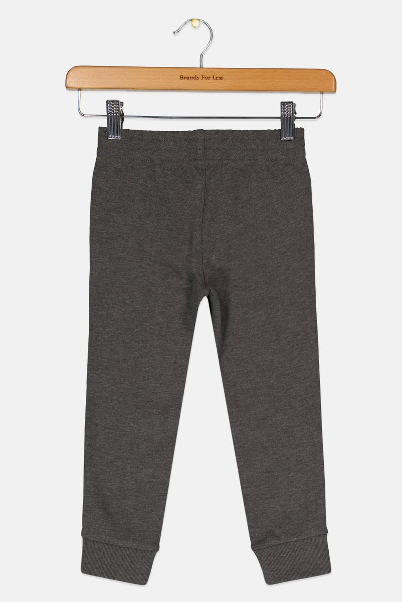 PUMA Toddlers Boy Sportswear Fit Brand Logo Outdoor Sweatpants, Charcoal - Image 3