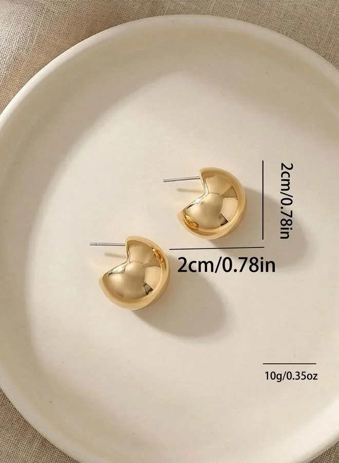 Take Two  Chunky Hoop Earrings for Women | Best Price UAE