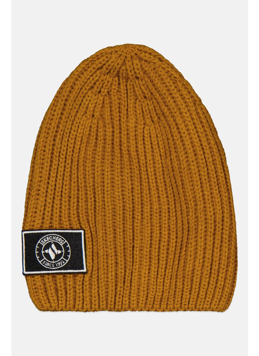 Men Embroidered Logo Knitted Beanie, Brown - pzsku/Z11110994F91584648363Z/45/_/1727187775/3be2a848-be84-4e4c-962c-19cfef809018