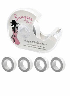 Y&D Double Sided Clothing Tape, Clear Fabric Strong Lingerie Tape Body and Fashion Boob for Clothes Dress Bra, (1+4 Set)  - Image 1