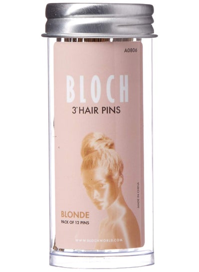 Bloch Bloch UnisexAdults Standard Hair Pins312 Pack Blonde 12 Count Pack of 1 