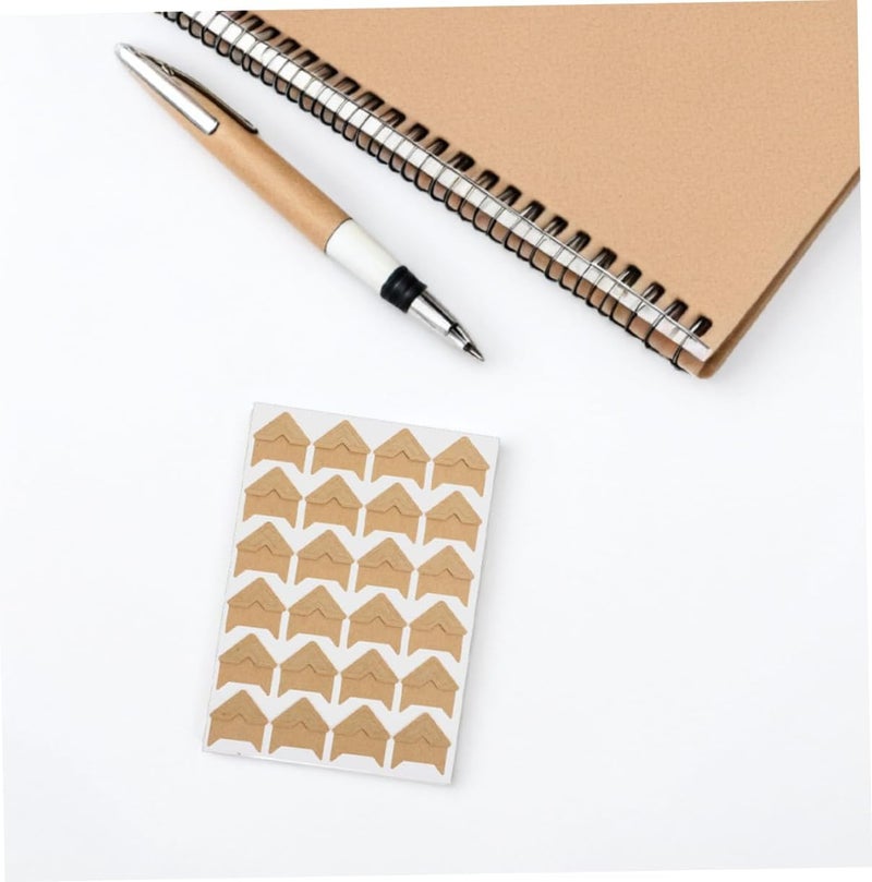 DOITOOL 15Sheets Retro Photo Corner Stickers Self Adhesive Vintage Picture Corners for DIY Scrapbook Memory Album Diary and Craft Projects Strong Adhesion Generous Supply - Image 5