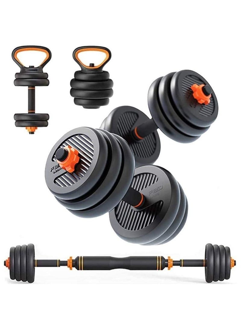 ULTIMAX Adjustable Dumbbell & Barbell Set with Kettlebel-15Kg - Image 1