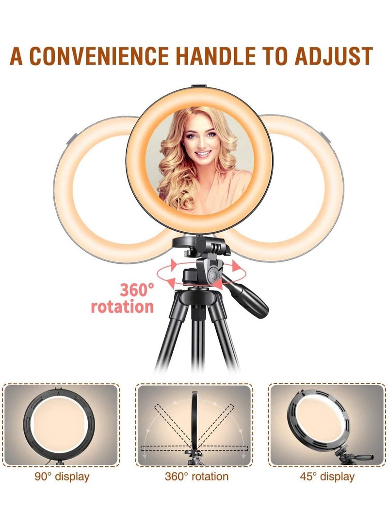 Dimmable LED Ring Light  10inch With Tripod Stand Multicolour - Image 2