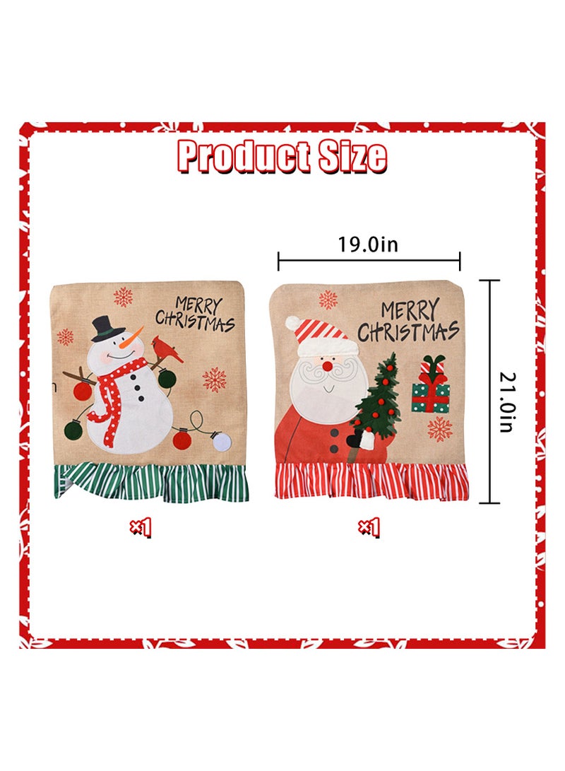 Highland Merry Christmas Chair Cover Set of 2 - Image 3