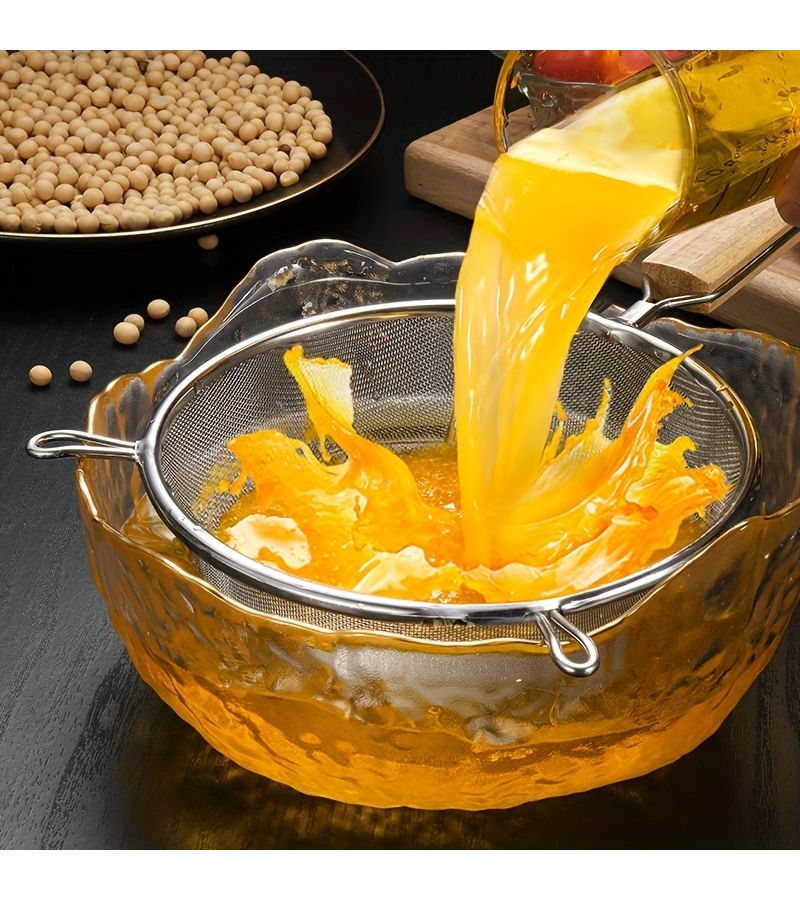 1 3pcs Set Of Stainless Steel Slotted Spoons With Double Ear Wooden Handle Multifunctional Cooking Kitchen Tool For Ramadan New Year And Easter Gifts - Image 3