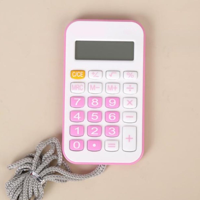 Pocket Calculator: Blue ABS Material - Portable Lightweight Mini Calculator for Office School Students - Image 2