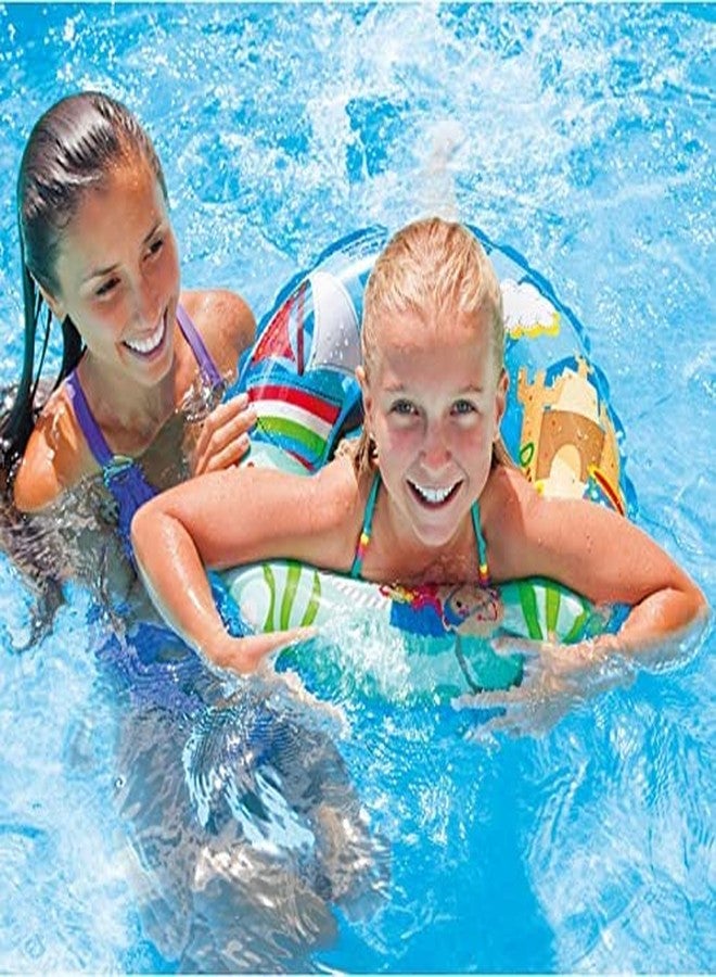 Glan Kids Swimming Pool Accessories Inflatable Combo Summer Swimming Beach Pool Accessories Adults Water Fun Toys (Swimming Ring (Girls)) - Image 4