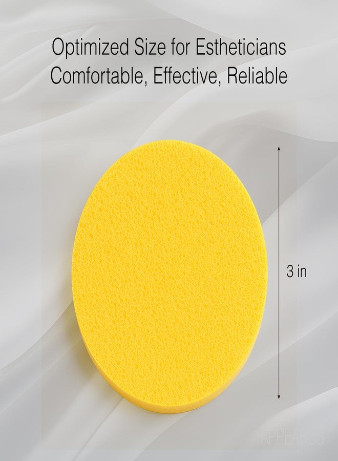APPEARUS Facial Sponges 60 Pack - Compressed PVA Face Sponges for Deep Cleansing, Exfoliating, Makeup Removal, for Sensitive Skin - Disposable Cosmetic Spa Round Sponge with Stick Shape - Image 5