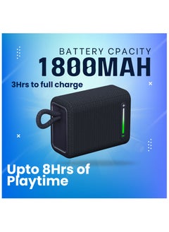 GRABIT G-BUDDY 5W Bluetooth Speaker Compact & Durable Enjoy stereo sound with Bluetooth 5.4, USB & Micro SD playback, and TWS pairing. The 1800mAh battery ensures long playtime, while IPX6 water resistance makes it perfect for outdoors and travel. Compatible with iPhone, Samsung, OnePlus, Xiaomi, Huawei, Google Pixel, iPads, MacBooks, and more.  - Image 5