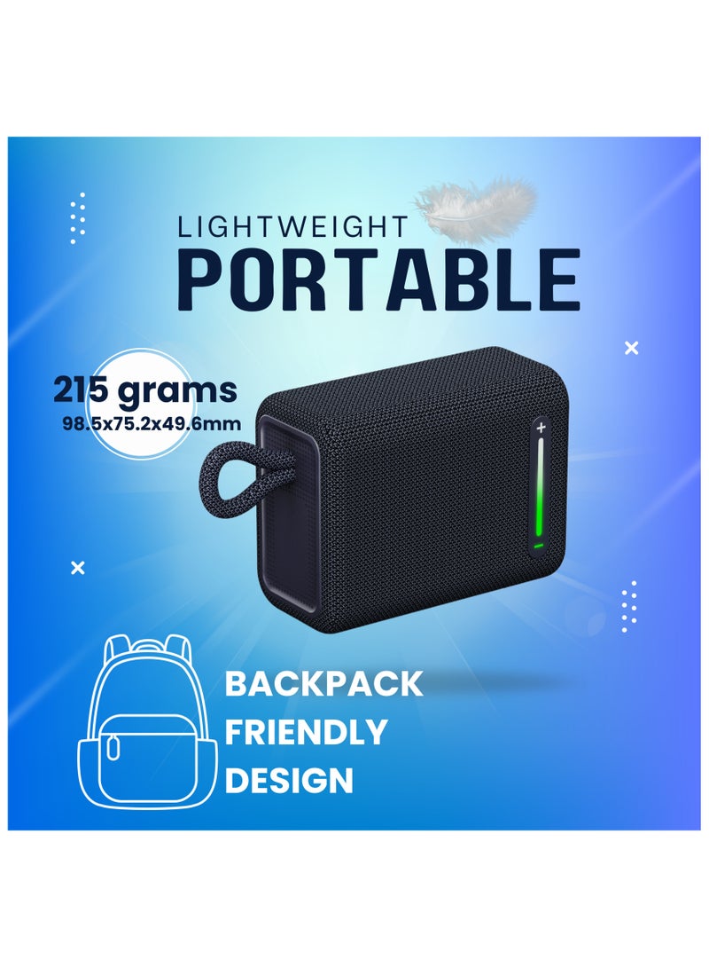 GRABIT G-BUDDY 5W Bluetooth Speaker – Compact, Durable, TWS, IPX6 Water Resistant  - Image 2