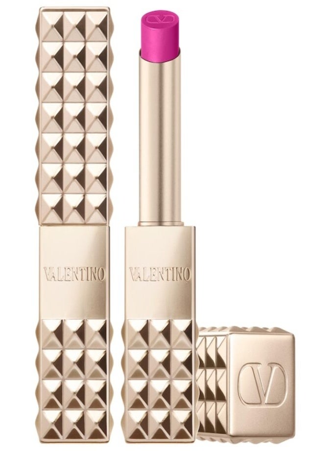 فالنتينو أحمر الشفاه "فالنتينو سبايك" (Valentino Spike) بتركيبة مطفية فائقة النعومة (Buttery Matte) - الدرجة 100R - لون شفاه مطفي مرطب يدوم طويلاً. - Image 1