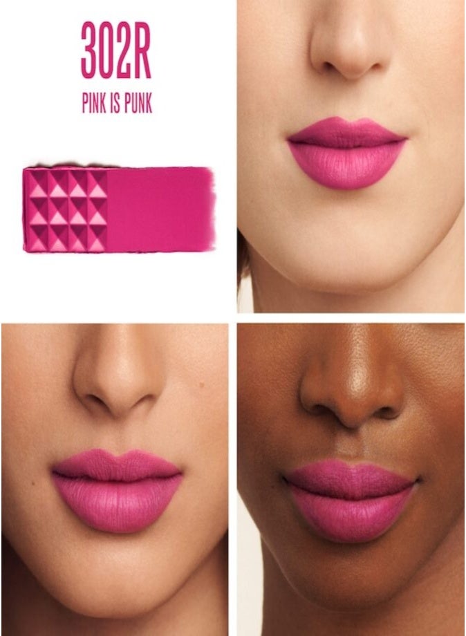 فالنتينو أحمر الشفاه "فالنتينو سبايك" (Valentino Spike) بتركيبة مطفية فائقة النعومة (Buttery Matte) - الدرجة 100R - لون شفاه مطفي مرطب يدوم طويلاً. - Image 2