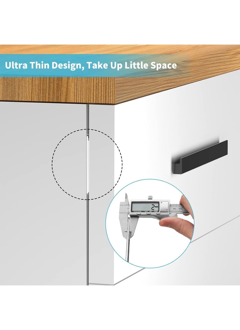 ZAEGO ZAEGO 8 PCS Cabinet Magnetic Catch Ultra Thin Magnetic Door Catch Adhesive Drawer Magnet Catch for Kitchen Door Closet Drawer Magnetic  - Image 2