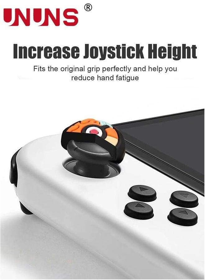 UNUNS Silicone Joycon Thumb Grip Caps, UNUNS Soft Joystick Cover Compatible with Nintendo Switch/OLED/Switch Lite, 4PCS Analog Stick Grips Button Covers for Switch, C-mix  - Image 4