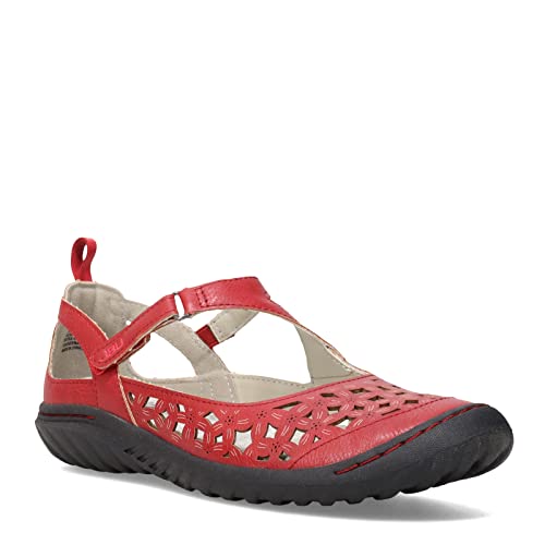 JBU by Jambu JBU Women's Bellerose Mary Jane Flat, Red, 8.5 - Image 2