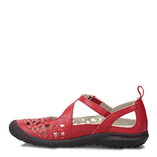 JBU by Jambu JBU Women's Bellerose Mary Jane Flat, Red, 8.5 - Image 5