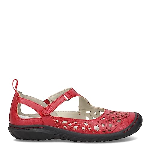 JBU by Jambu JBU Women's Bellerose Mary Jane Flat, Red, 8.5 - Image 3