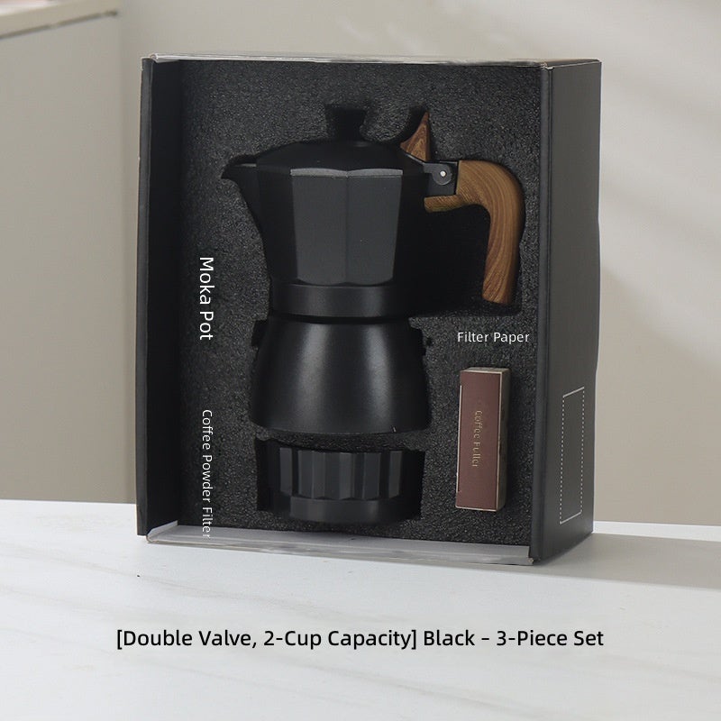 Dual Valve 2-Cup Black 3pc Set  Box - Image 1