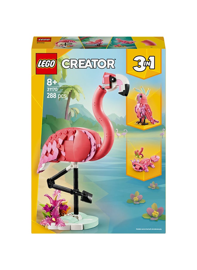 LEGO Lego Creator Wild Animals: Pink Flamingo 31170 (288) Pieces  - Image 2