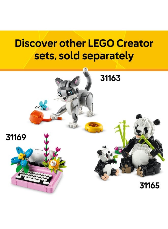 LEGO Creator 3-In-1 Wild Animals Pink Flamingo Set 31170 288Pcs