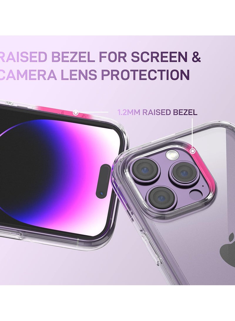 ELTRAZONE [5 in 1 for iPhone 14 Pro Max Case Clear, with 2X Screen Protector + 2X Lens Protector, [Military Grade Shockproof] [No Yellowing] Hard Back Slim Case for iPhone 14 Pro Max 6.7 inch - Image 4