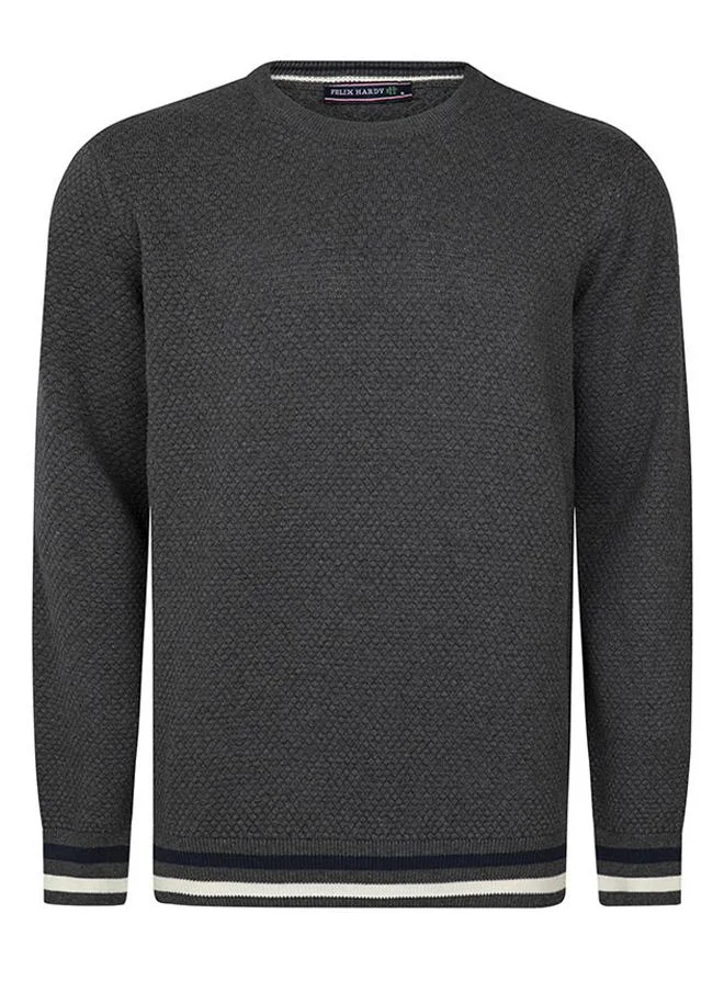 FELIX HARDY Round neck cotton jumper