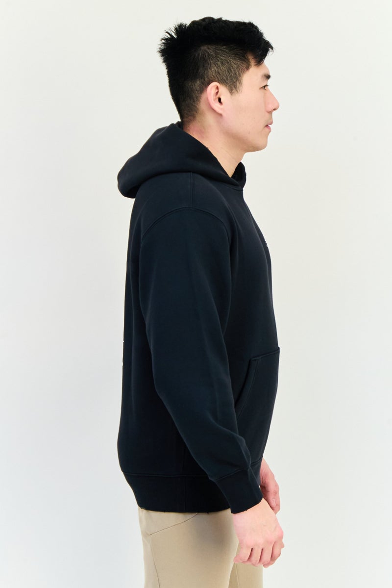 New Balance Men Relaxed Fit Long Sleeves Outdoor Hoodie, Black  - Image 3