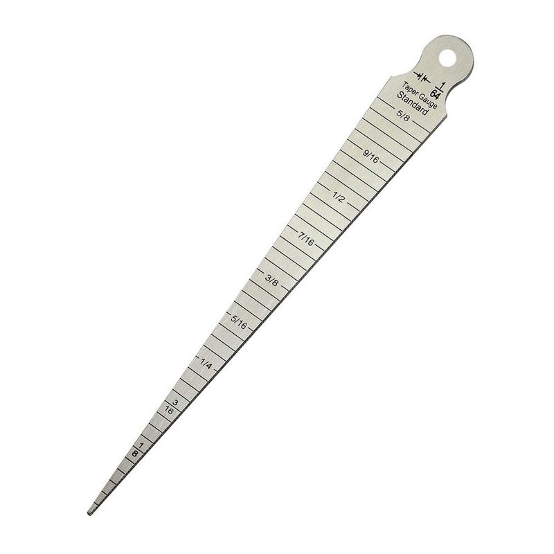 KEWAYO Taper Gauge  Stainless Steel Welding Gap  Hole Measurement Tool Dual Scale 13258 Inch  115mm  Ulnar Test Gauge for Metal Fabrication Automotive  Plumbing - Image 4