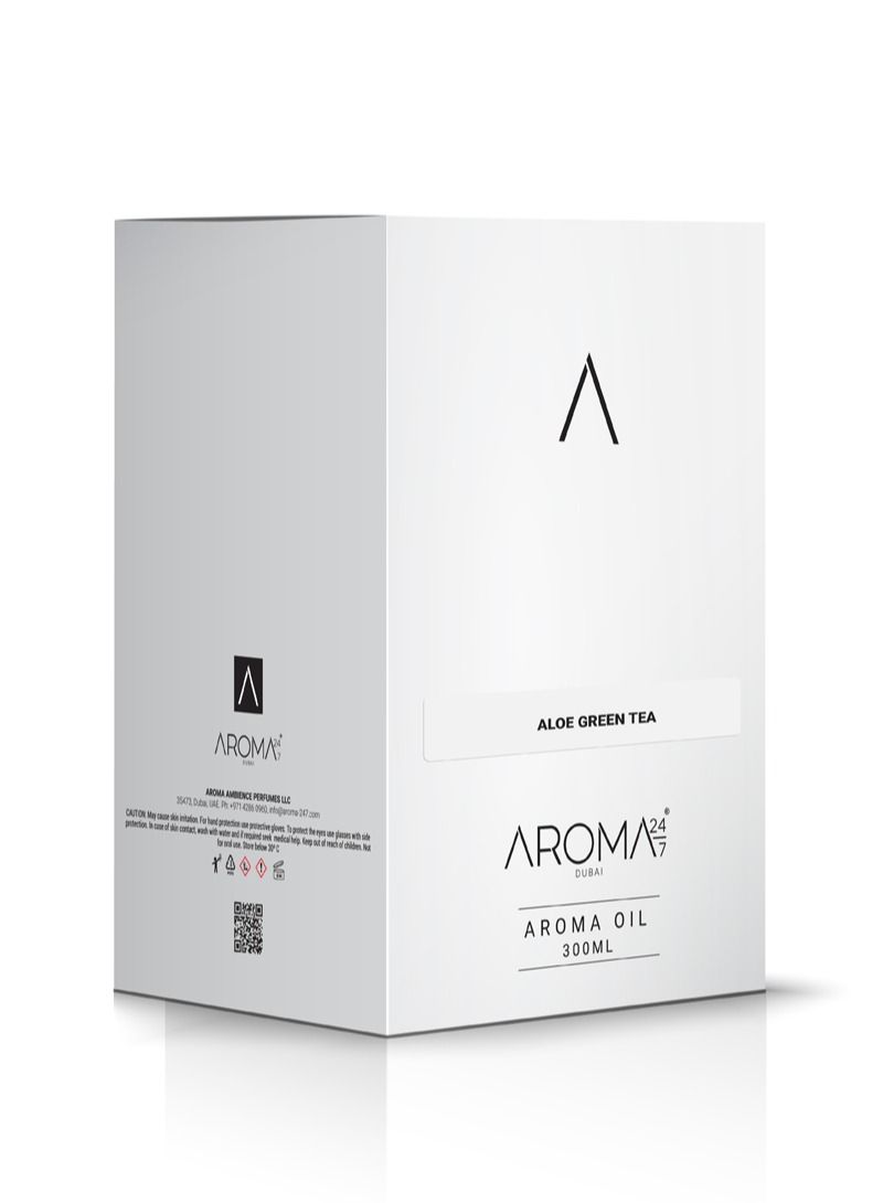 AROMA 24/7 Aroma Oil for Scent Diffusers - Aloe Green Tea 300ML - Image 3