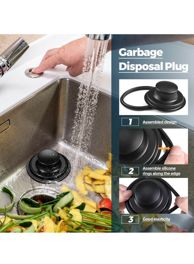 مجموعة مصفاة حوض من الفولاذ المقاوم للصدأ 3 في 1، سلة وم stopper عالمية لمصارف المطبخ، حل سهل لتصريف المياه - Image 4